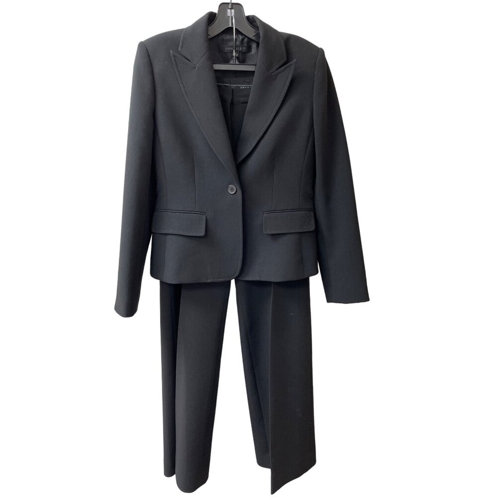 Anne Klein Women's 2 piece Black Pant Suit Size 4, SKU 2370